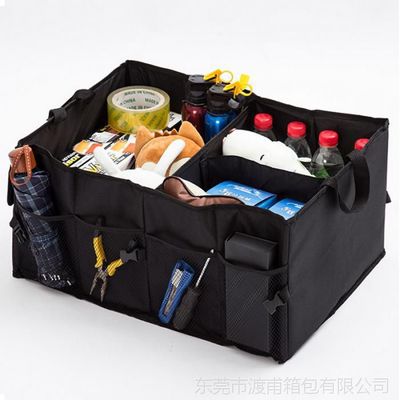 可折疊和便攜式汽車旅行箱的組織者玩具食品儲存集裝箱箱包自動配