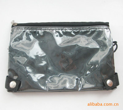 【工廠專業(yè)生產(chǎn) 透明PVC 色丁布 化妝包 旅行用品便攜 防水洗漱包】價格,廠家,圖片,化妝包、化妝箱,廣州市水禾田箱包皮具-